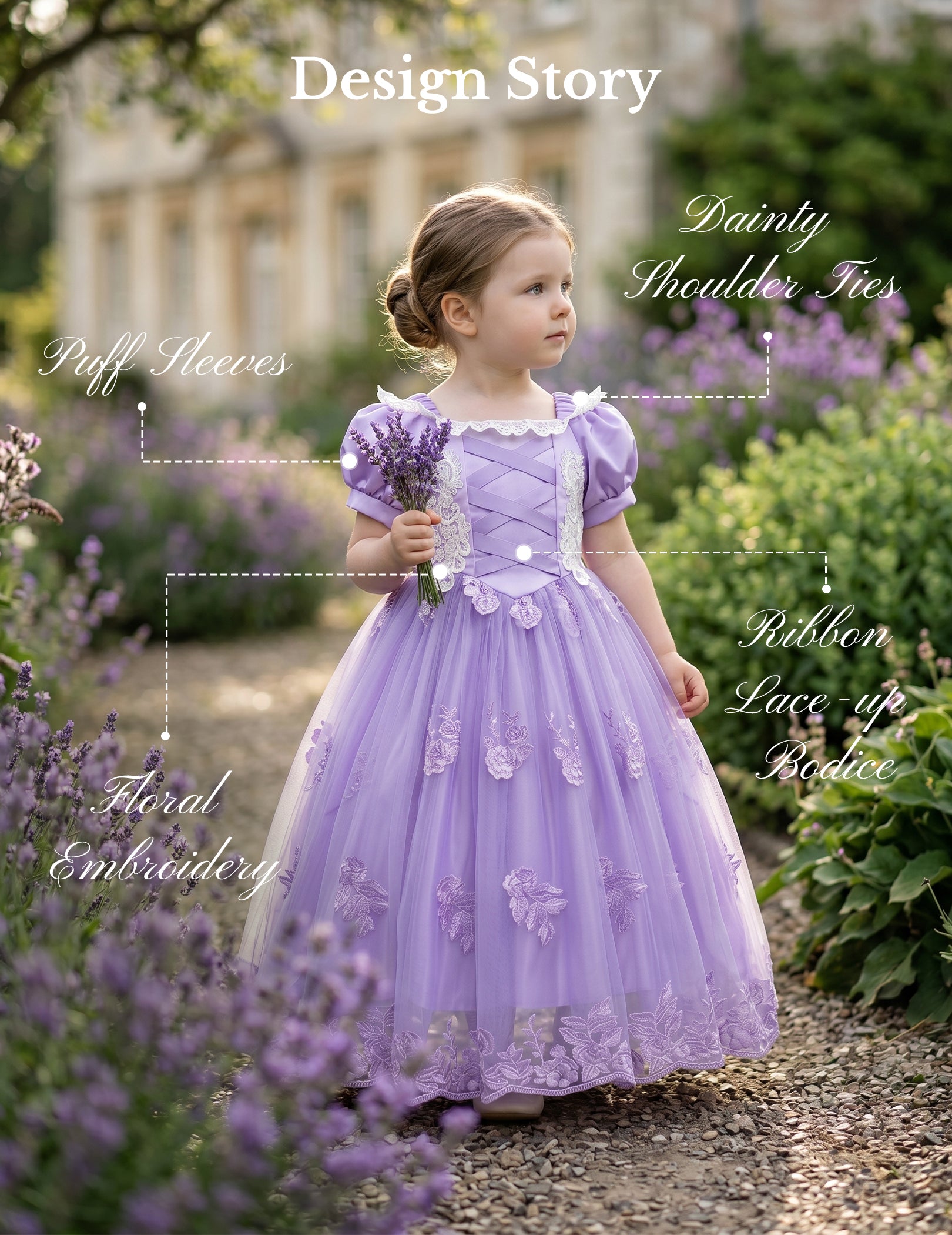 Lavender Fairytale Princess Dress