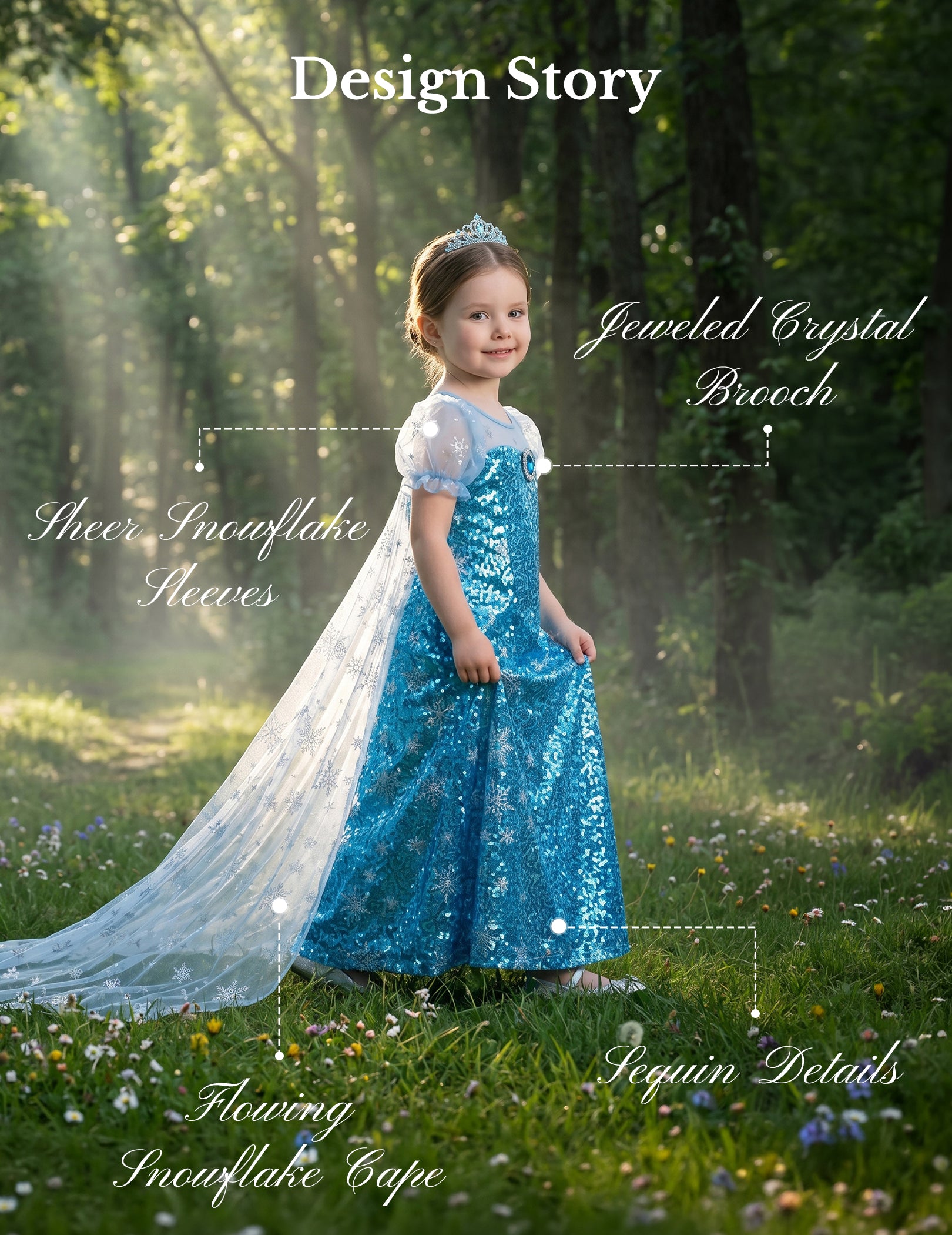 Royal Ice Gown Princess Dress