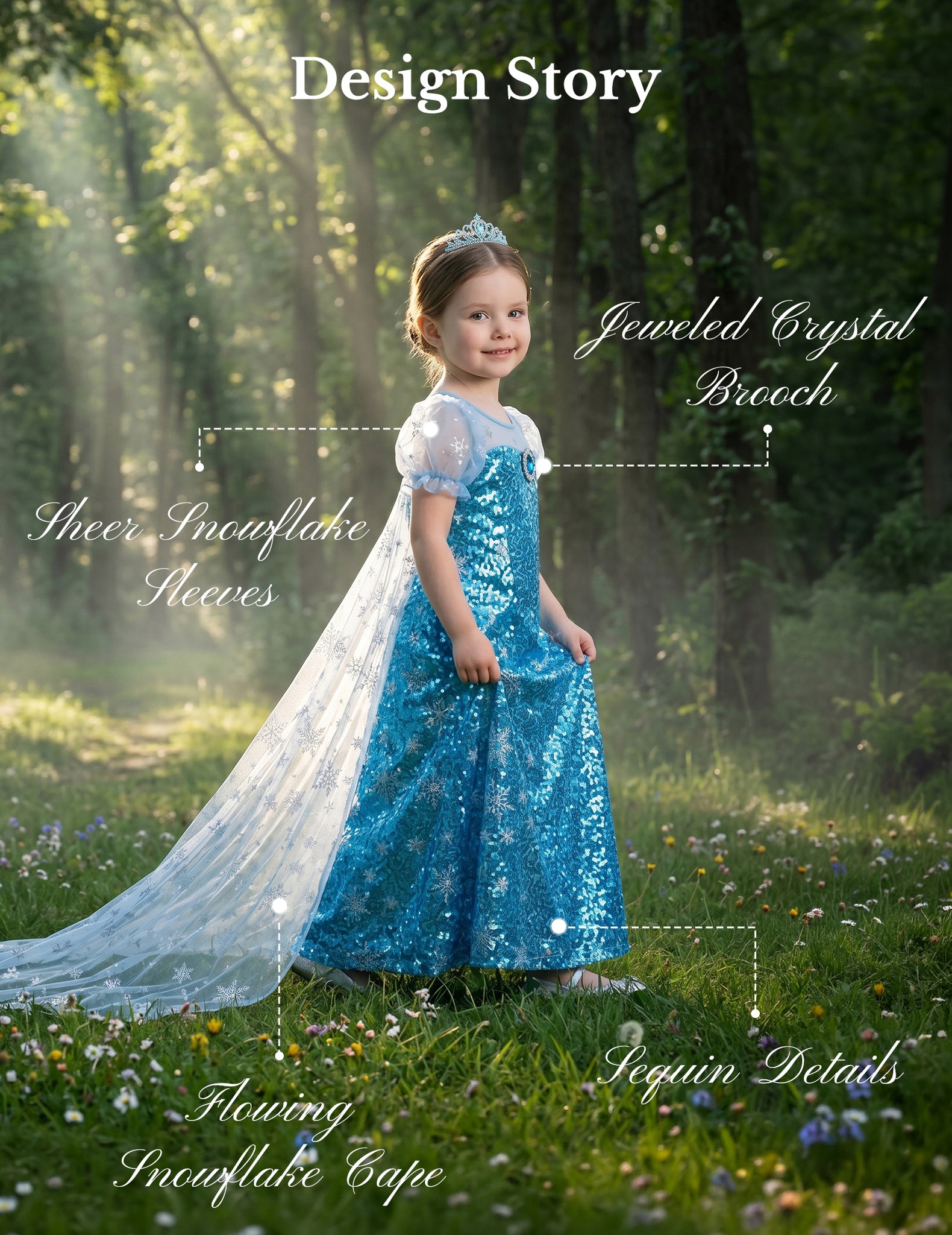 Royal Ice Gown Princess Dress