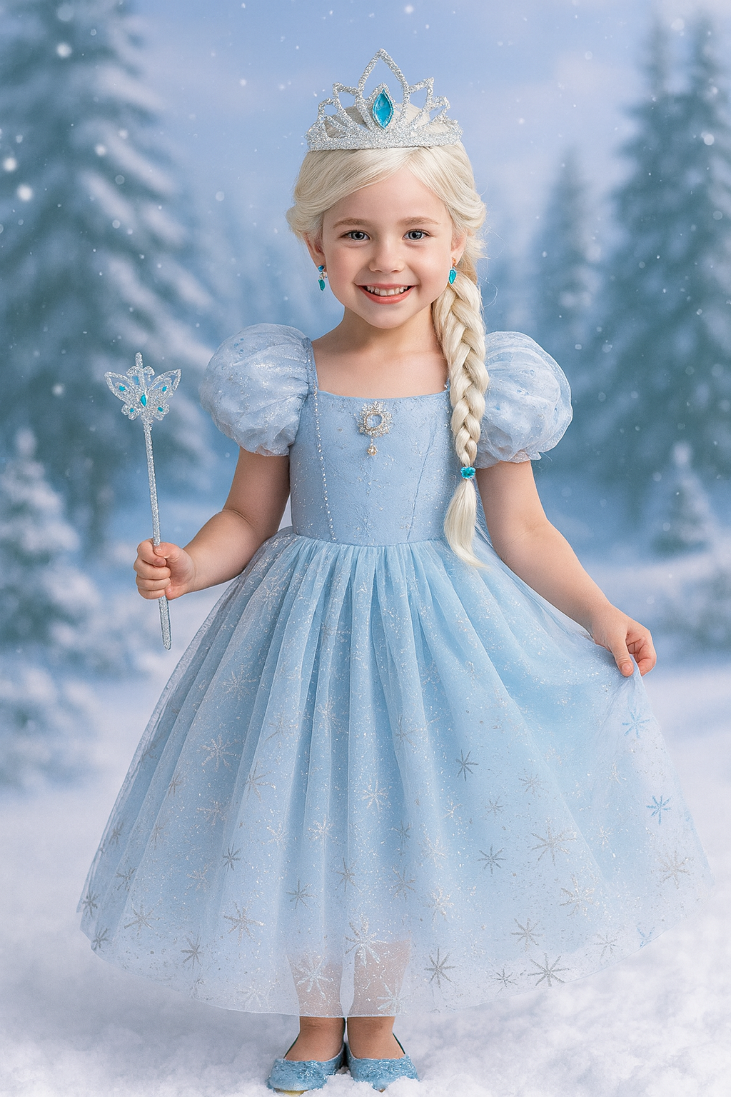 Snowflake Gown Princess Dress