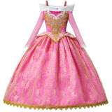 Aurora Rose Pink Fairytale Princess Dress for Girls