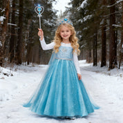 Snow Queen Elsa Inspired Princess Dress for Girls
