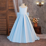 Elegant Bow Princess Tulle Dress for Girls