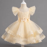 Lace Bloom Dress | Girls Party Dress | PetitWishes