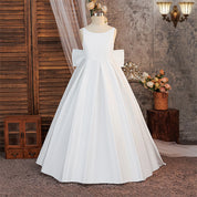 Elegant Bow Princess Tulle Dress for Girls