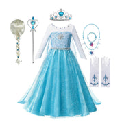 Snow Queen Elsa Inspired Princess Dress for Girls