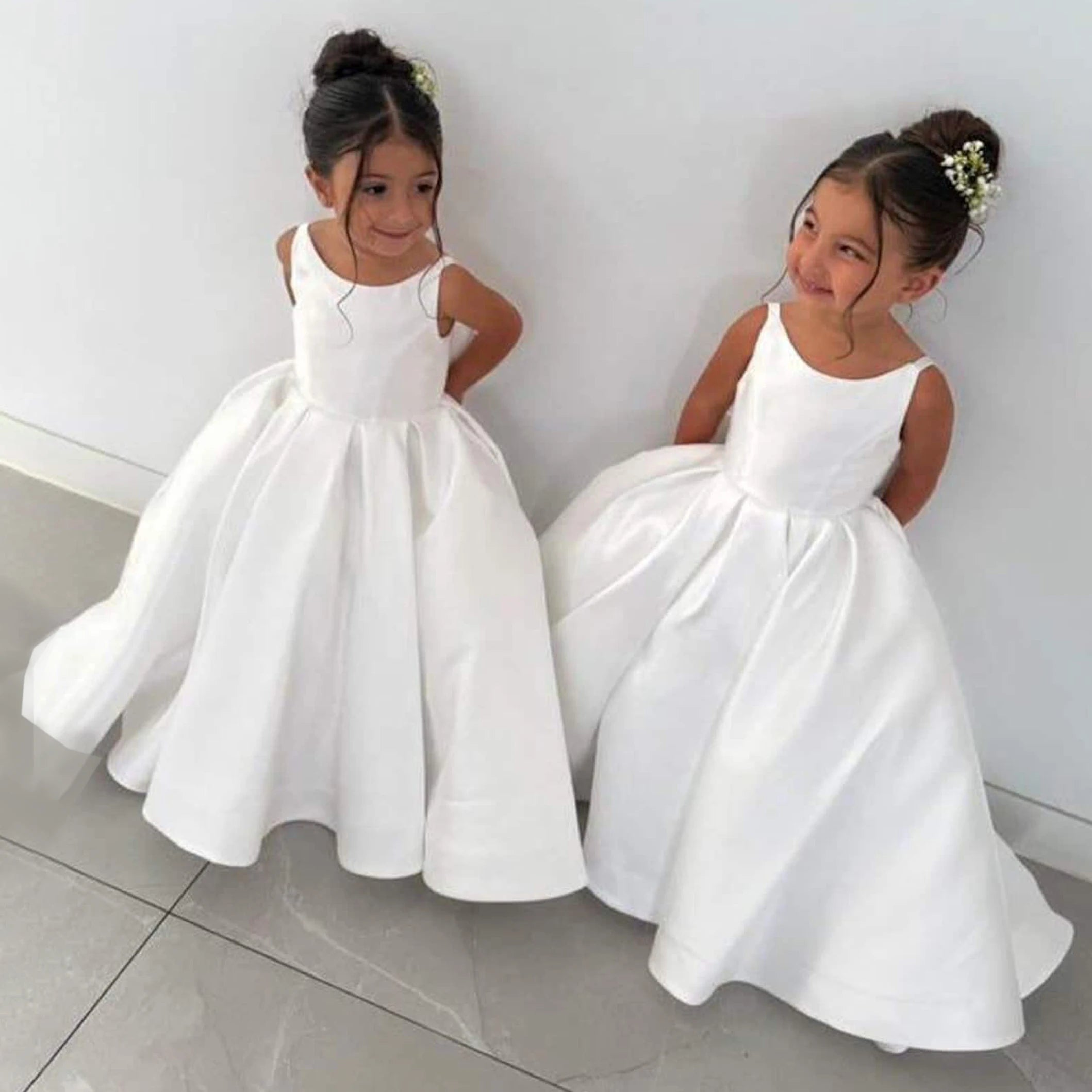 Elegant Bow Princess Tulle Dress for Girls