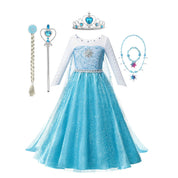 Snow Queen Elsa Inspired Princess Dress for Girls