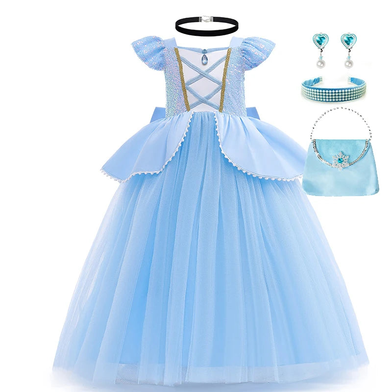 Cinderella Princess Fairytale Dress for Girls