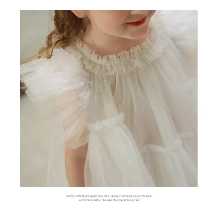 Lace Tutu Party Dress for Girls — Soft Tulle, Sleeveless, Twirl - Ready - babeliobaby - 24M 90cm - 